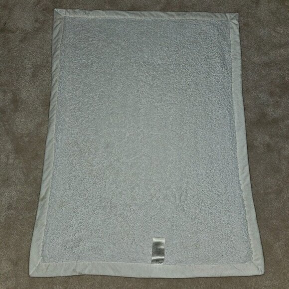 Wendy Bellissimo White Tan Elephant Fleece Baby Blanket Blue Stars READ AS IS - Picture 5 of 13
